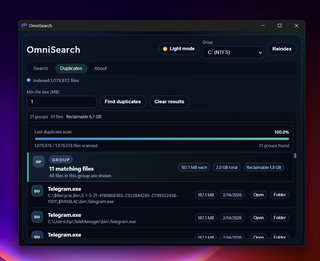 OmniSearch screenshot 2